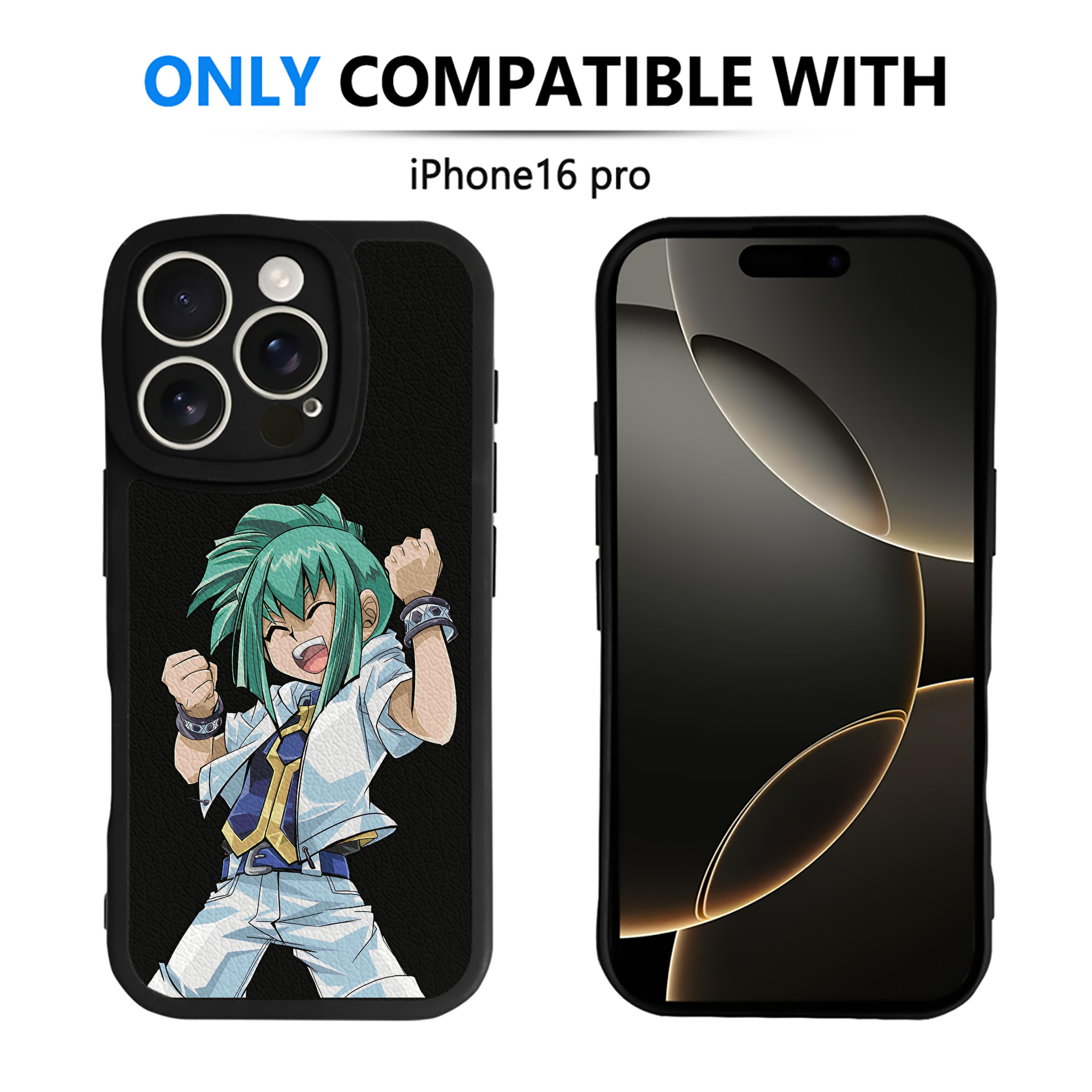 （画像用） 遊☆戯☆王 Yu-Gi-Oh! 【iPhone 16シリーズ対応】シリコンスマホケース（レザー調） 材質：シリコン